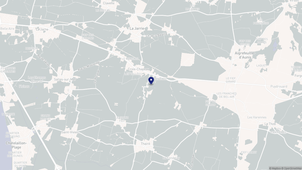 Aperçu cartographique de Croix-Chapeau, centré sur la commune