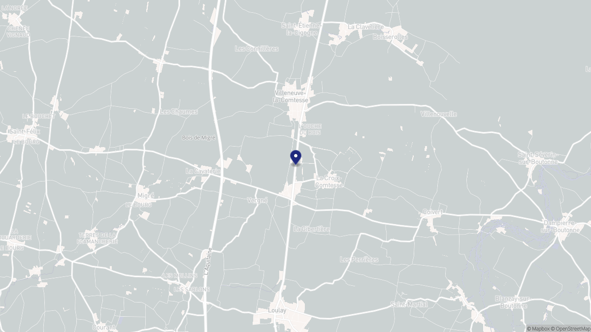 Aperçu cartographique de La Croix-Comtesse, centré sur la commune