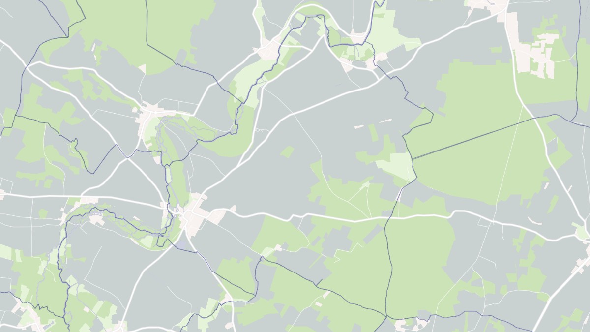 Aperçu cartographique de Dampierre-sur-Boutonne, centré sur la commune