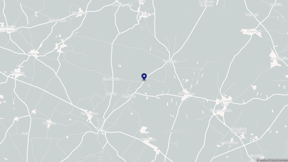 Aperçu cartographique de Les Éduts, centré sur la commune