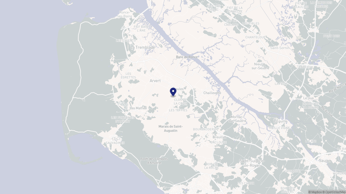 Aperçu cartographique de Étaules, centré sur la commune