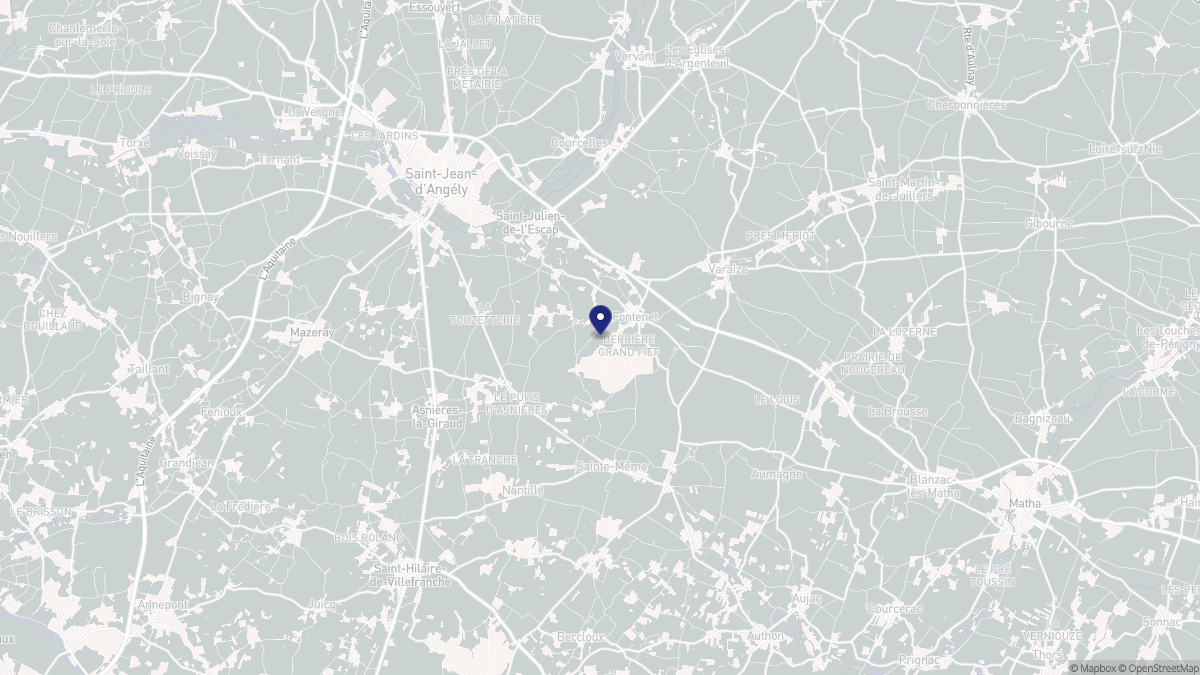 Aperçu cartographique de Fontenet, centré sur la commune