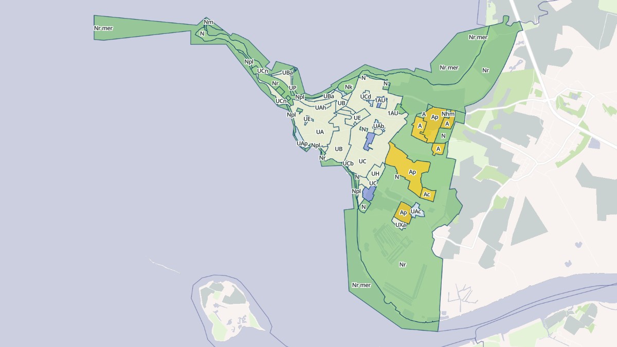 Aperçu cartographique de Fouras, centré sur la commune