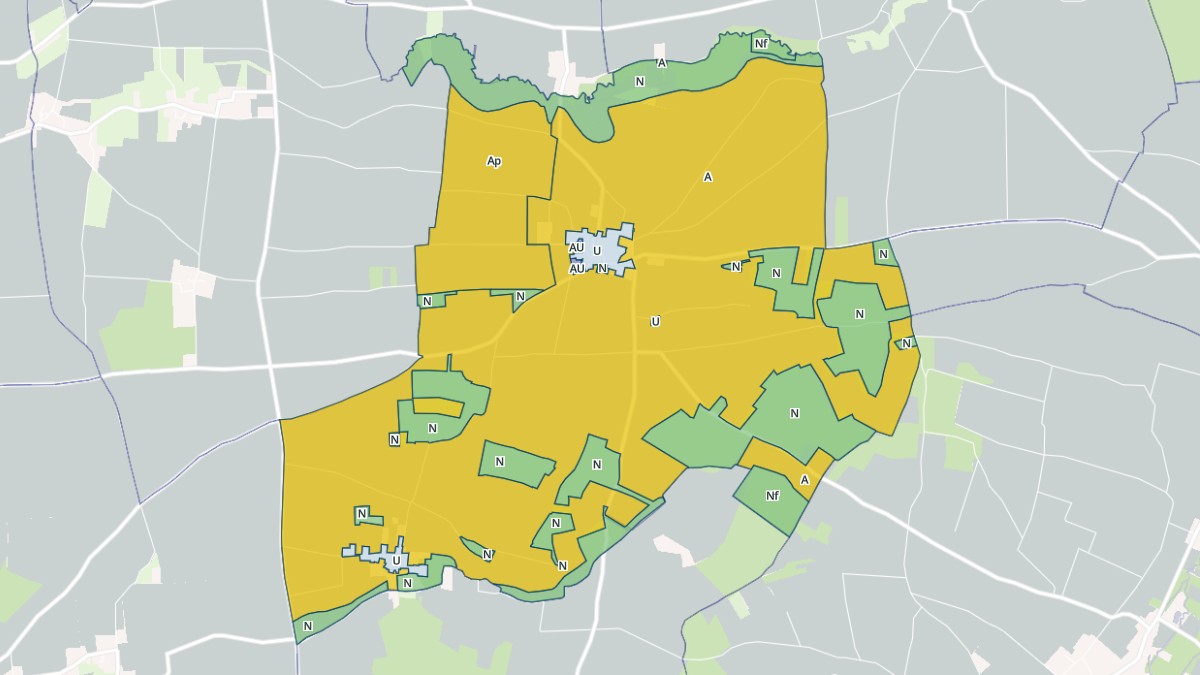 Aperçu cartographique de Gibourne, centré sur la commune