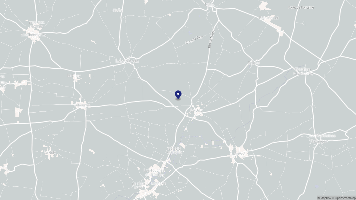 Aperçu cartographique de Le Gicq, centré sur la commune