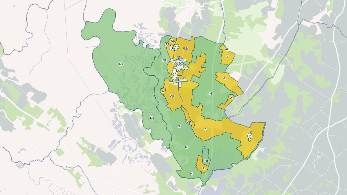 Aperçu cartographique de La Gripperie-Saint-Symphorien, centré sur la commune