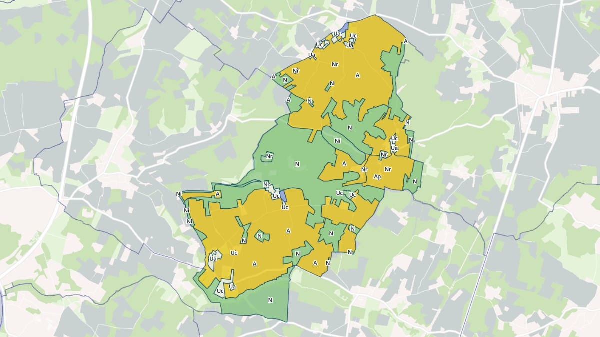 Aperçu cartographique de Juicq, centré sur la commune