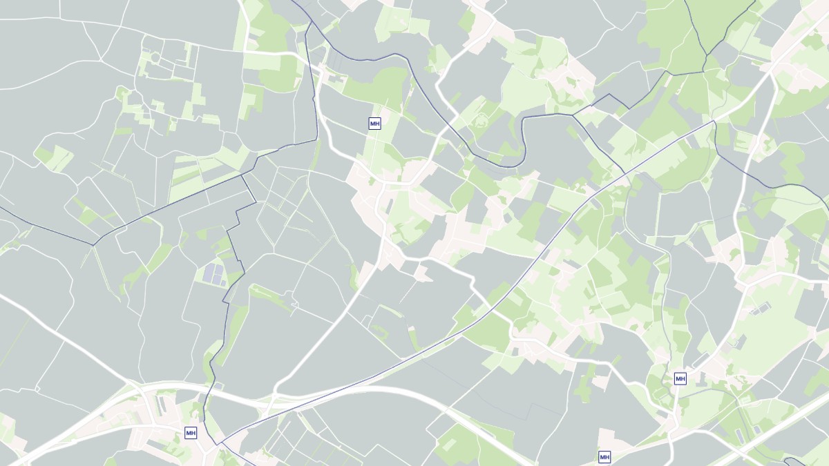 Aperçu cartographique de Luchat, centré sur la commune