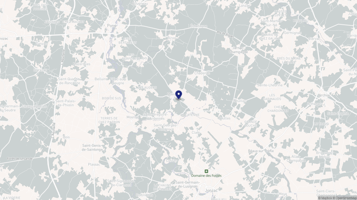 Aperçu cartographique de Marignac, centré sur la commune