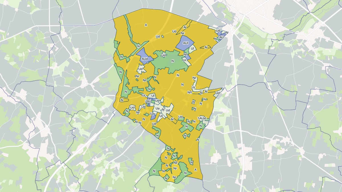 Aperçu cartographique de Mazeray, centré sur la commune