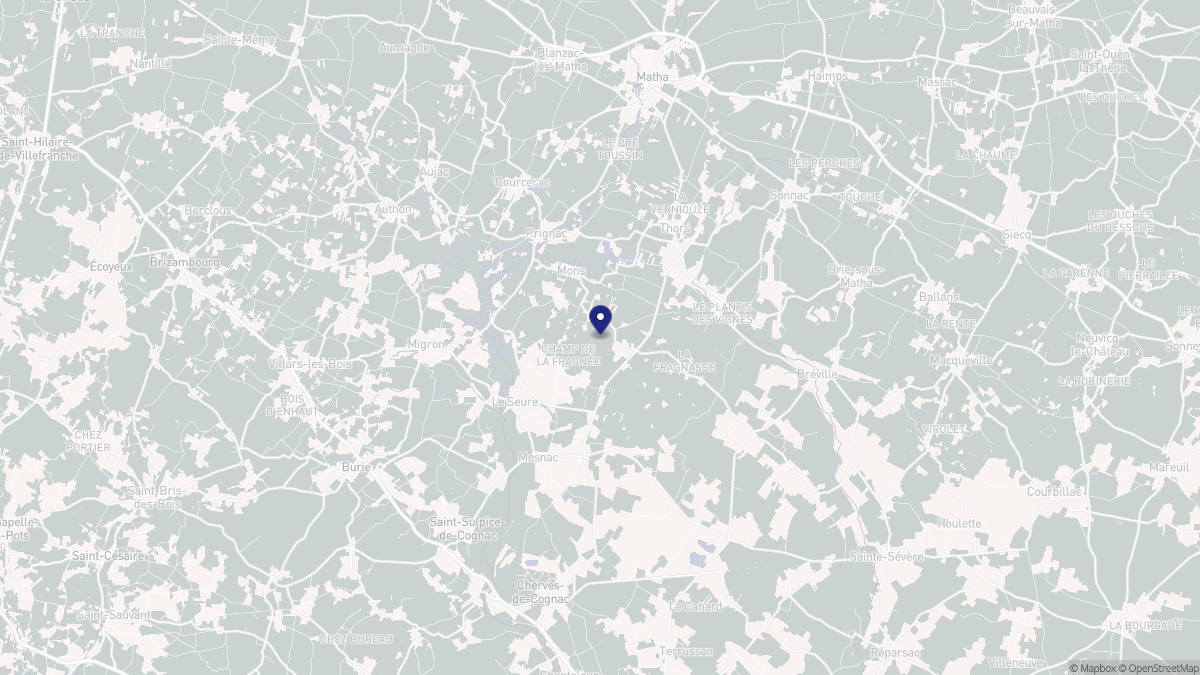 Aperçu cartographique de Mons, centré sur la commune