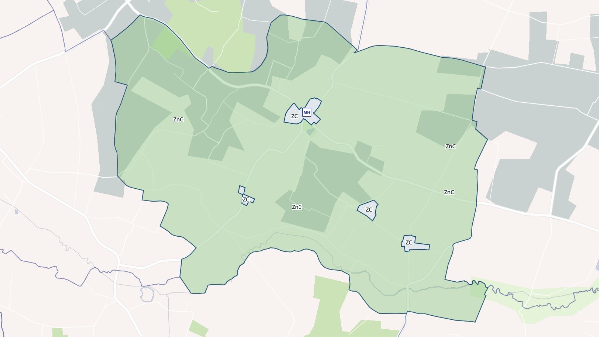 Aperçu cartographique de Mortiers, centré sur la commune