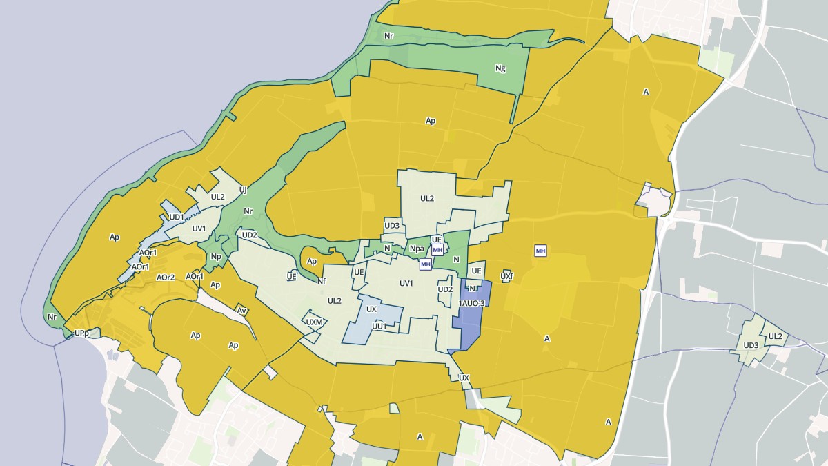 Aperçu cartographique de Nieul-sur-Mer, centré sur la commune