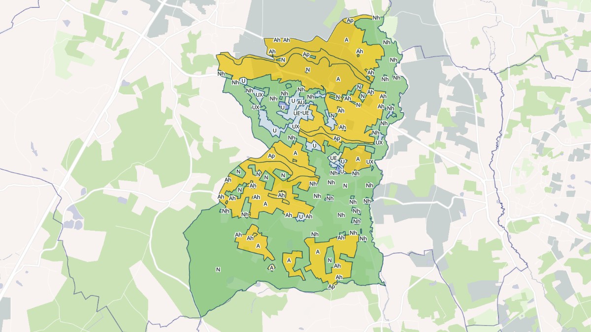 Aperçu cartographique de Orignolles, centré sur la commune