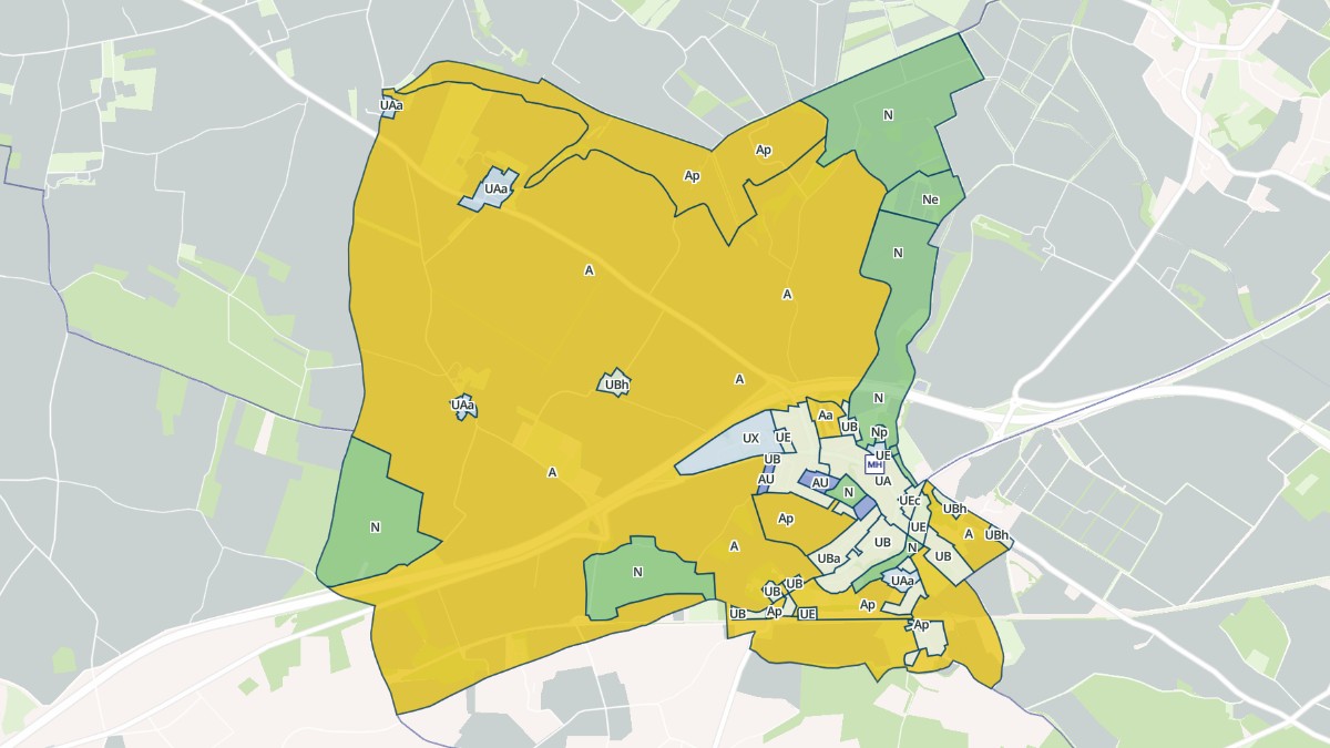 Aperçu cartographique de Pisany, centré sur la commune