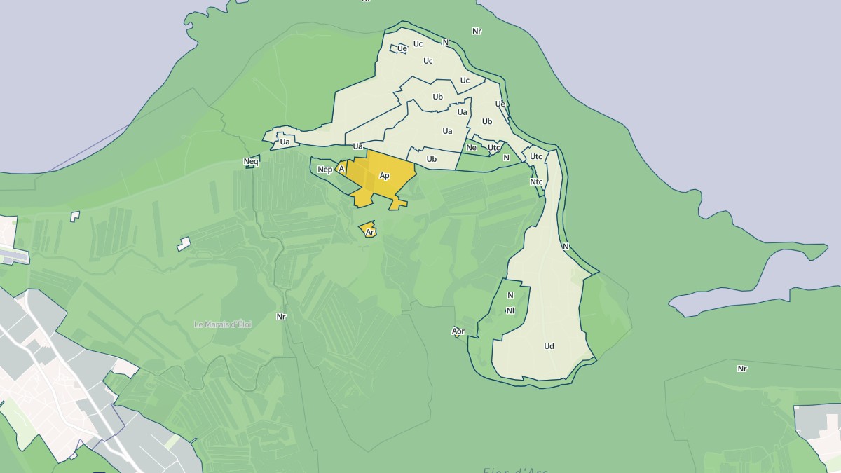 Aperçu cartographique de Les Portes-en-Ré, centré sur la commune