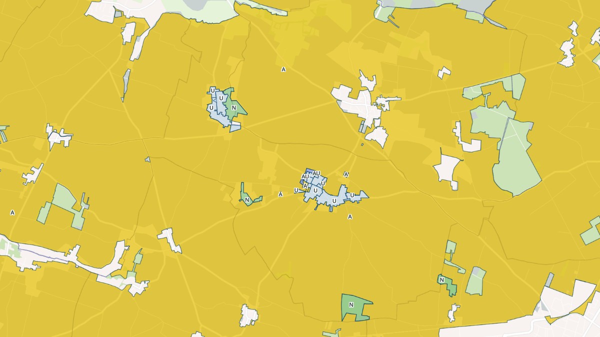 Aperçu cartographique de Puyravault, centré sur la commune