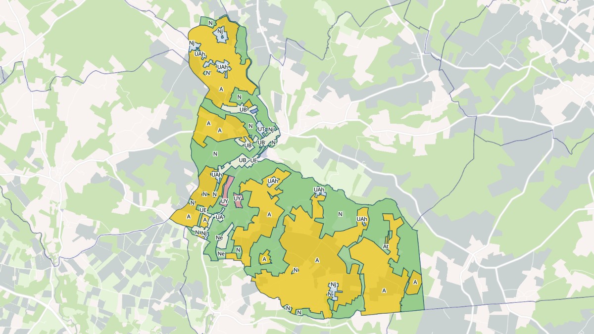 Aperçu cartographique de Saint-Césaire, centré sur la commune