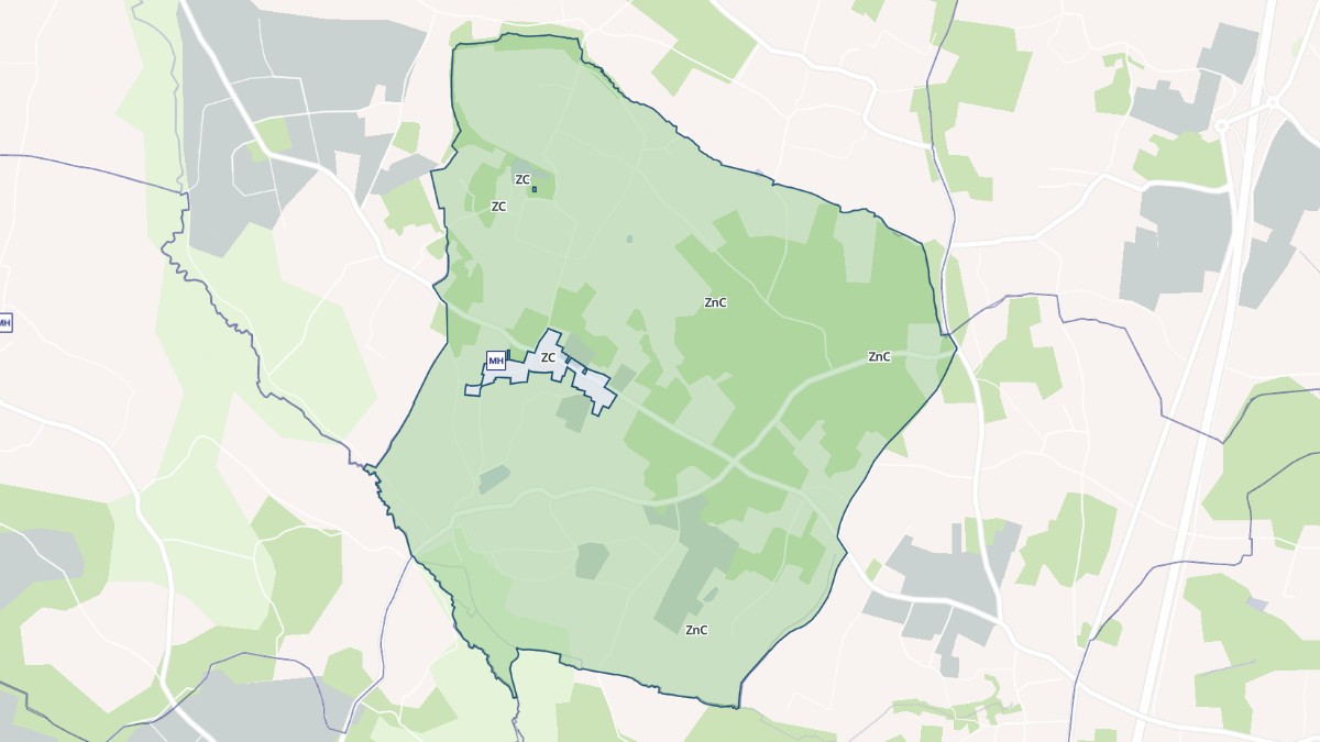 Aperçu cartographique de Sainte-Colombe, centré sur la commune