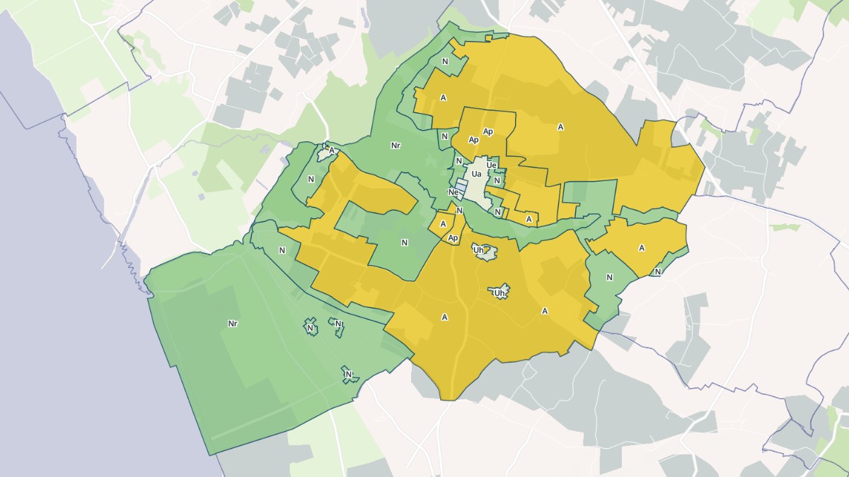 Aperçu cartographique de Saint-Dizant-du-Gua, centré sur la commune