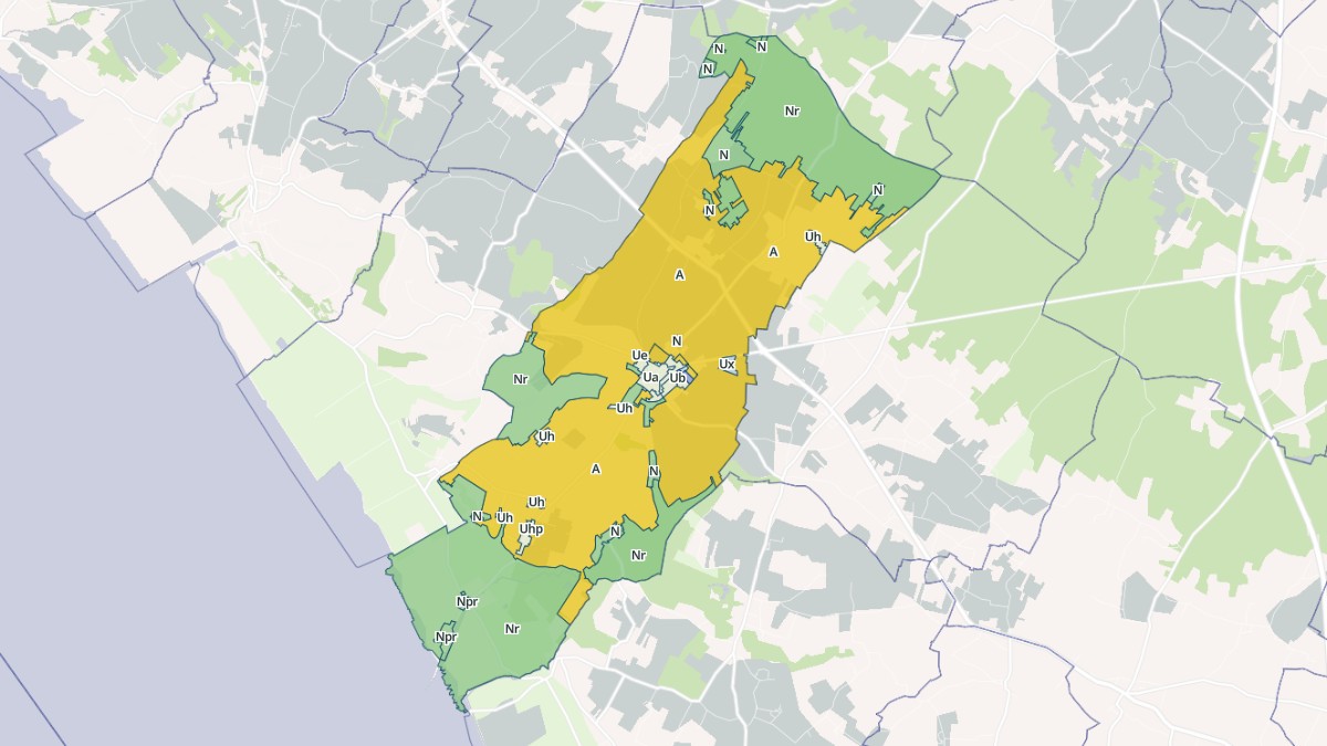 Aperçu cartographique de Saint-Fort-sur-Gironde, centré sur la commune