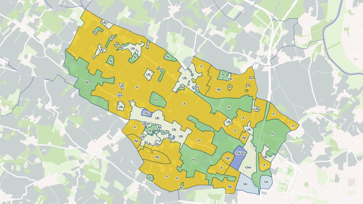 Aperçu cartographique de Saint-Georges-des-Coteaux, centré sur la commune