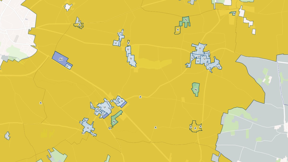 Aperçu cartographique de Saint-Mard, centré sur la commune