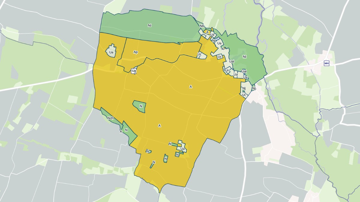 Aperçu cartographique de Saint-Martial, centré sur la commune