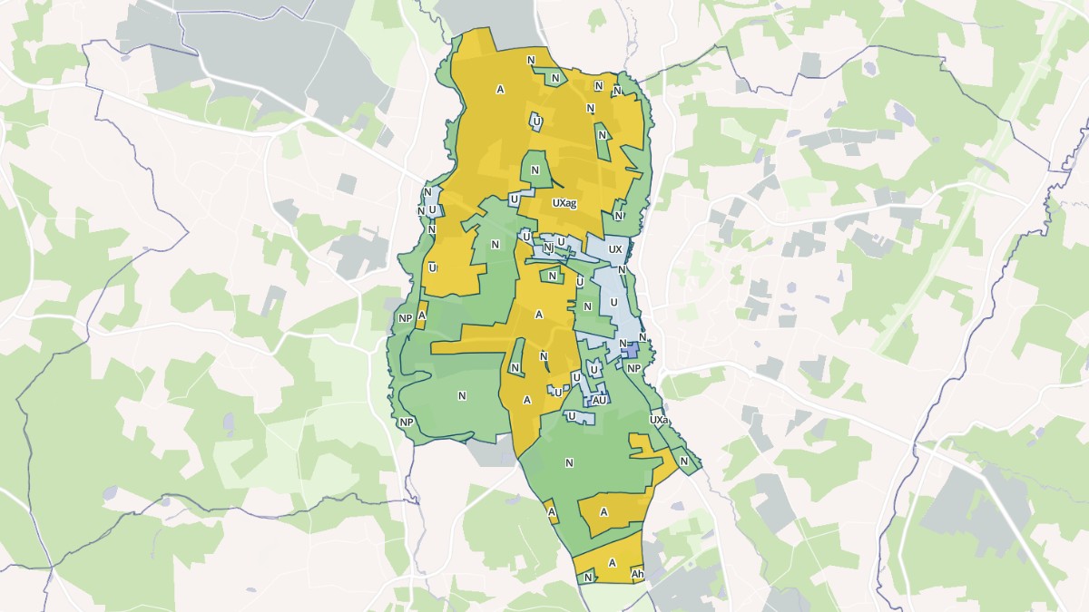 Aperçu cartographique de Saint-Martin-d'Ary, centré sur la commune