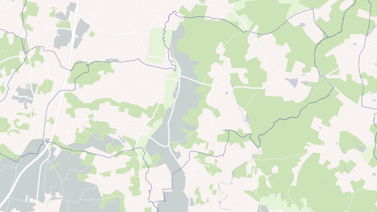 Aperçu cartographique de Saint-Palais-de-Négrignac, centré sur la commune