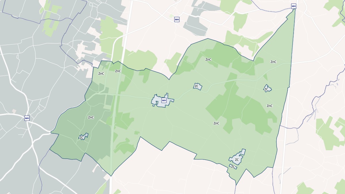 Aperçu cartographique de Saint-Palais-de-Phiolin, centré sur la commune