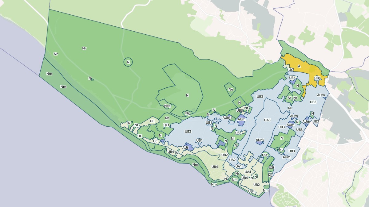 Aperçu cartographique de Saint-Palais-sur-Mer, centré sur la commune
