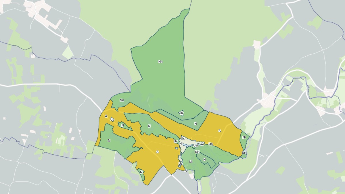 Aperçu cartographique de Saint-Séverin-sur-Boutonne, centré sur la commune