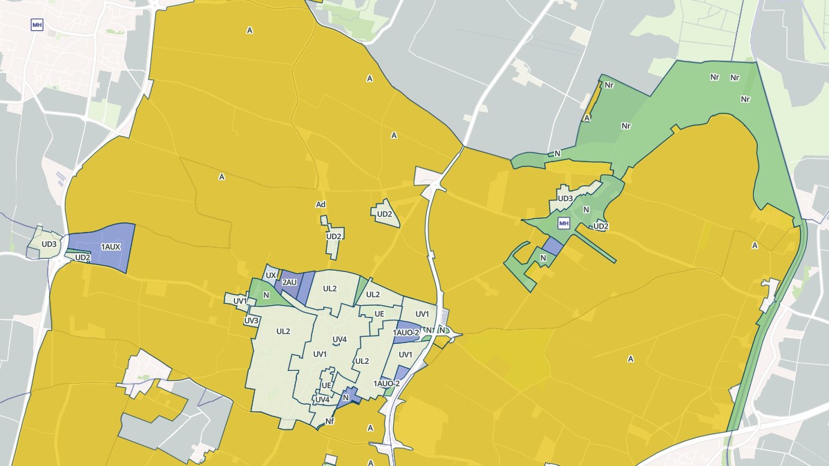 Aperçu cartographique de Saint-Xandre, centré sur la commune