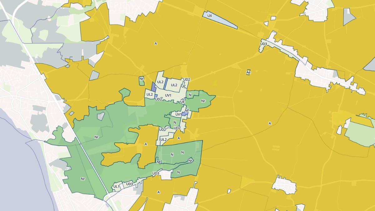 Aperçu cartographique de Salles-sur-Mer, centré sur la commune