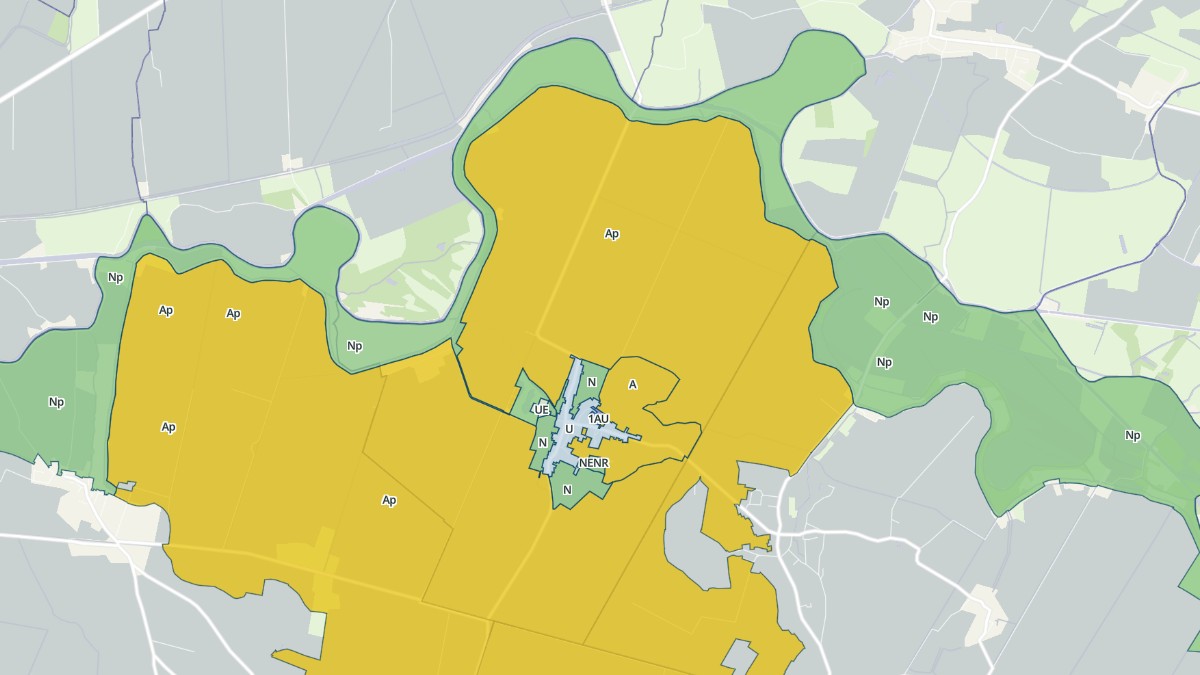 Aperçu cartographique de Taugon, centré sur la commune