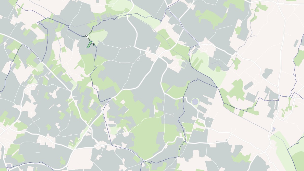 Aperçu cartographique de Thaims, centré sur la commune