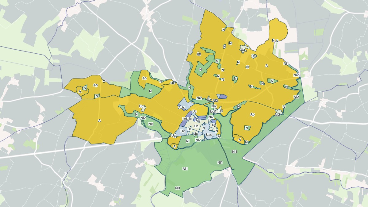 Aperçu cartographique de Tonnay-Boutonne, centré sur la commune