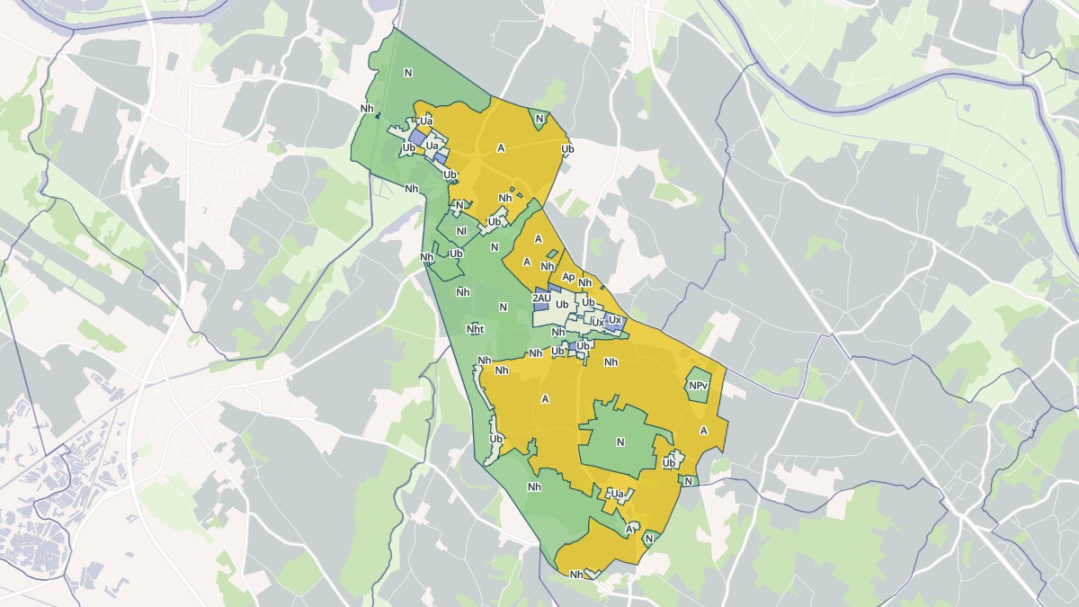 Aperçu cartographique de Trizay, centré sur la commune