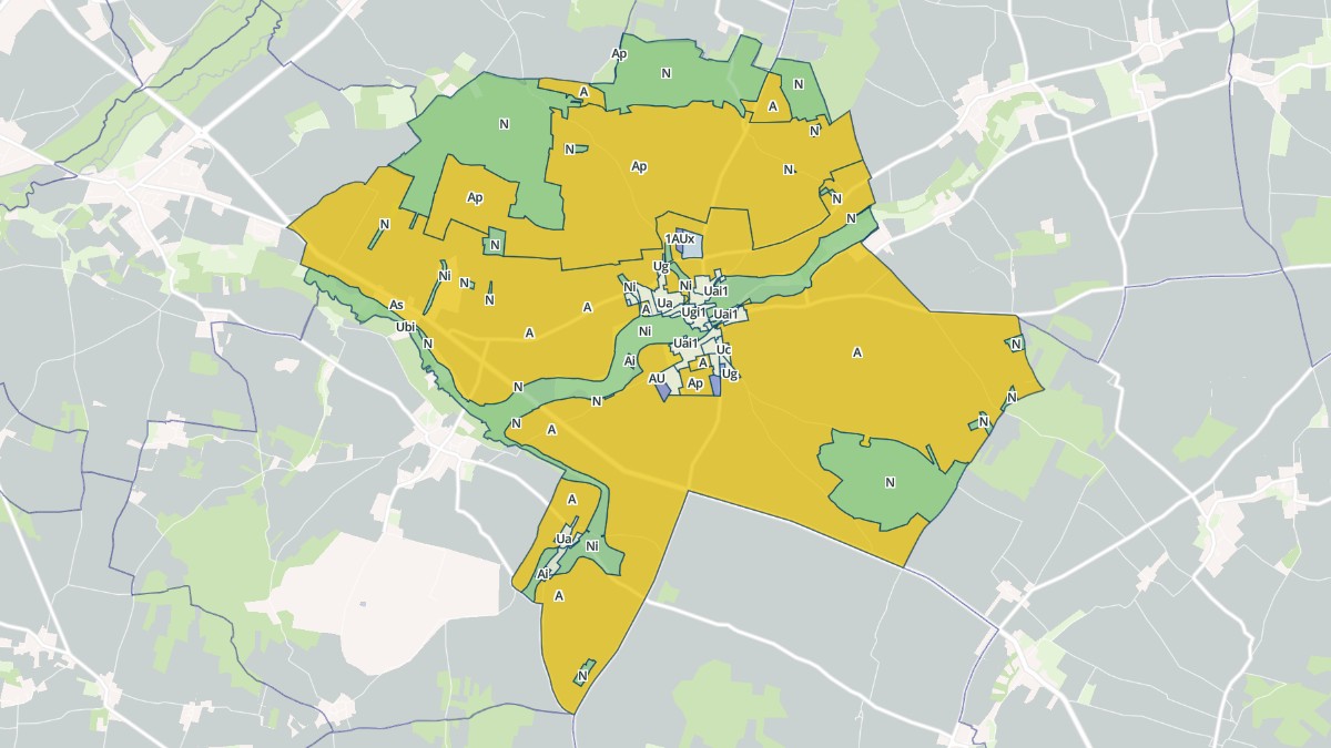 Aperçu cartographique de Varaize, centré sur la commune