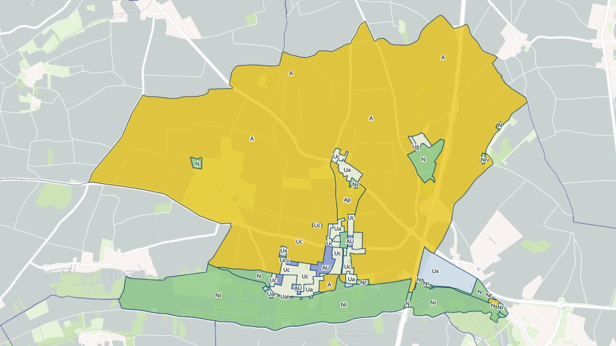 Aperçu cartographique de La Vergne, centré sur la commune