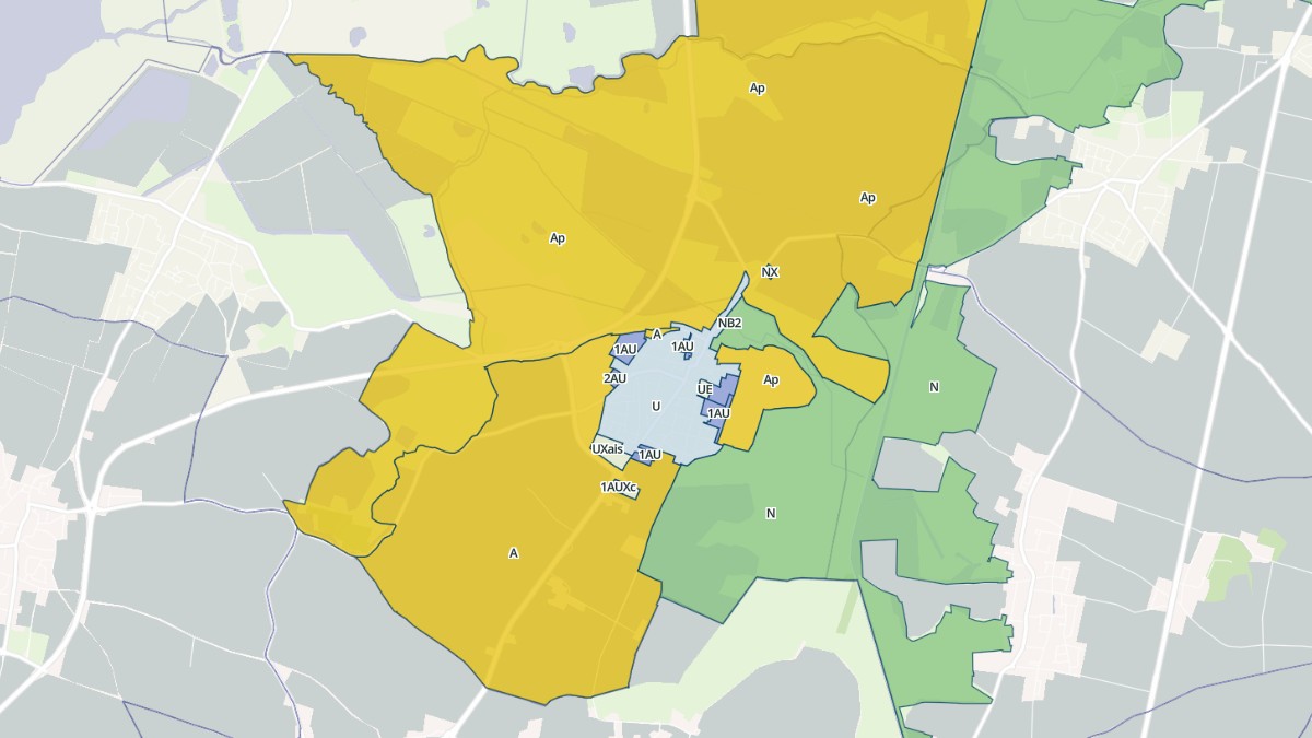 Aperçu cartographique de Villedoux, centré sur la commune