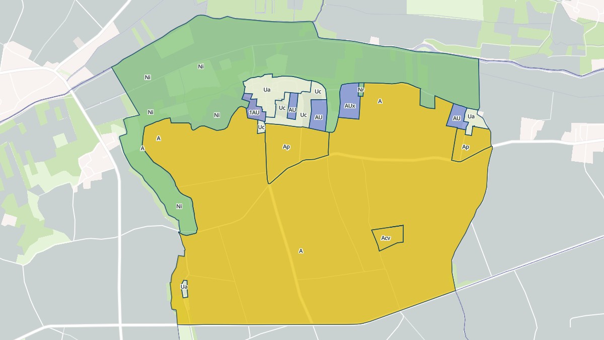 Aperçu cartographique de Voissay, centré sur la commune