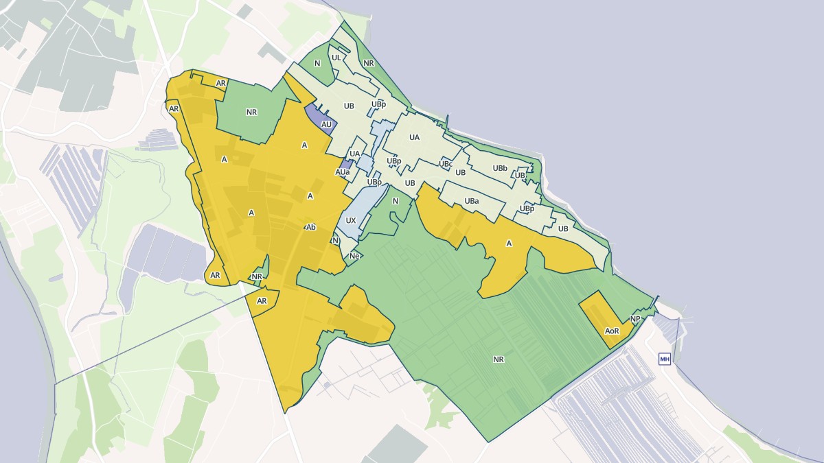 Aperçu cartographique de La Brée-les-Bains, centré sur la commune