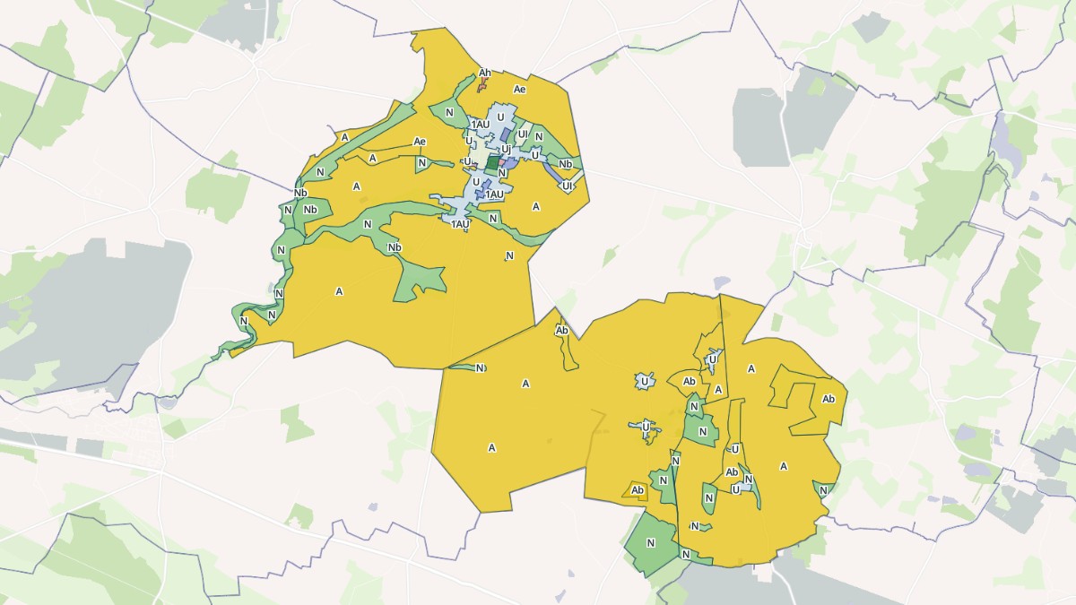 Aperçu cartographique de Baugy, centré sur la commune