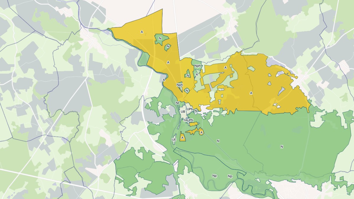 Aperçu cartographique de Bruère-Allichamps, centré sur la commune