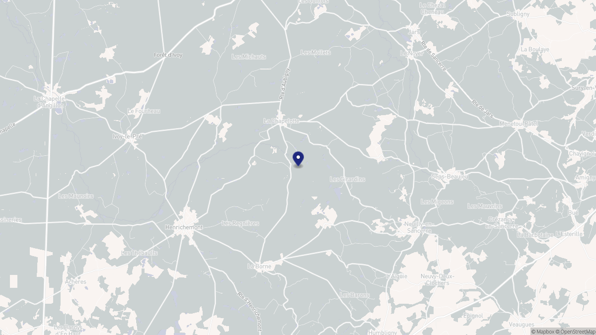 Aperçu cartographique de La Chapelotte, centré sur la commune