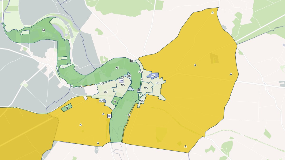 Aperçu cartographique de Chârost, centré sur la commune