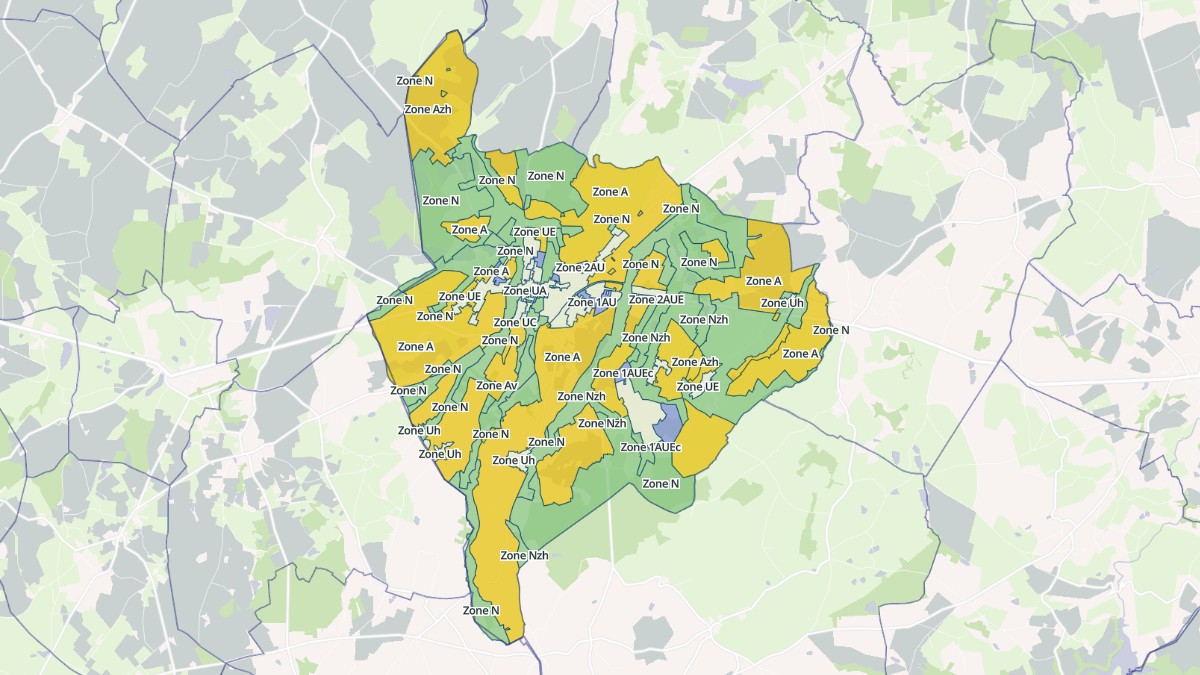 Aperçu cartographique de Châteaumeillant, centré sur la commune