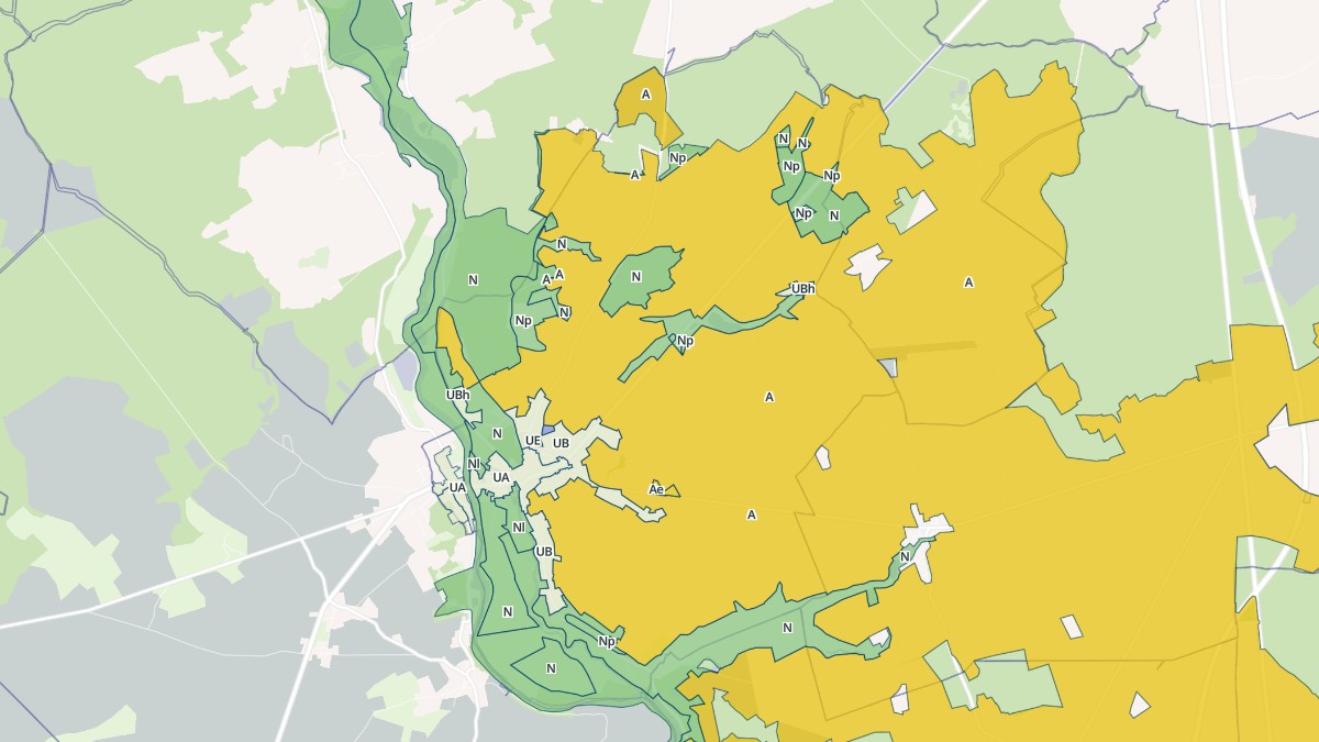 Aperçu cartographique de Châteauneuf-sur-Cher, centré sur la commune